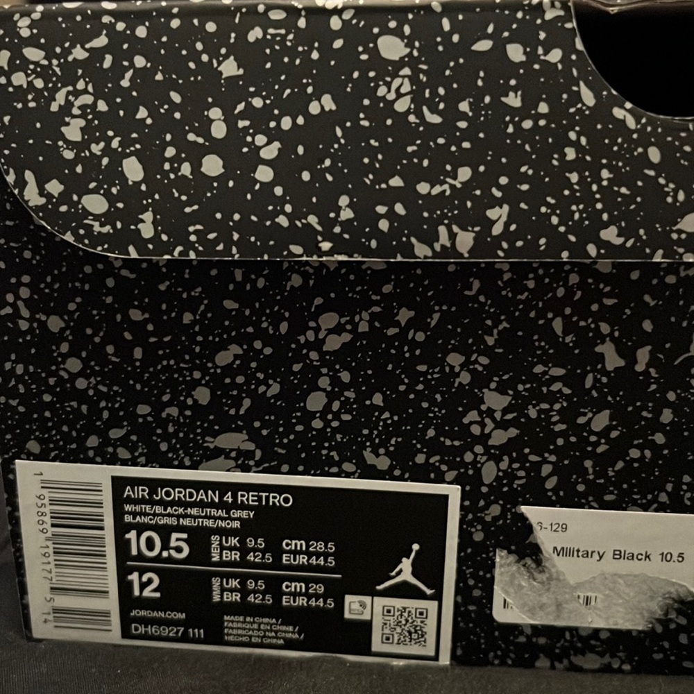 jordan 4 military black extra photos